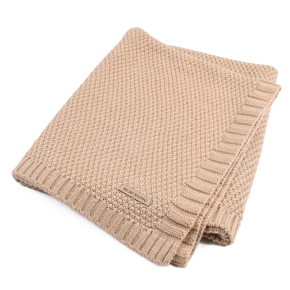 Knitted Newborn Swaddle Blanket for Everyday Cuddles