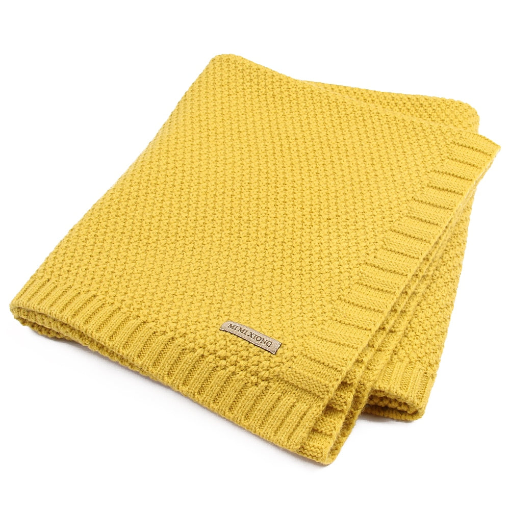 Knitted Newborn Swaddle Blanket for Everyday Cuddles
