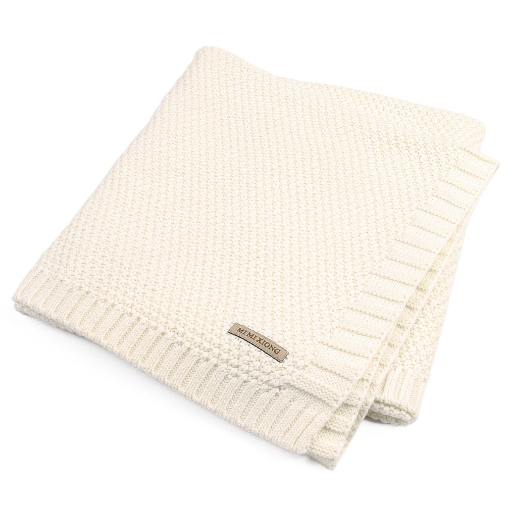 Knitted Newborn Swaddle Blanket for Everyday Cuddles