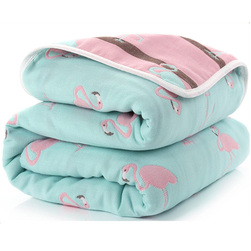 Muslin Baby Blanket – Six-Layer Newborn Cozy Comfort
