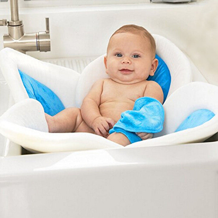 Blooming Flower Baby Bath Mat for Sink Newborn Support
