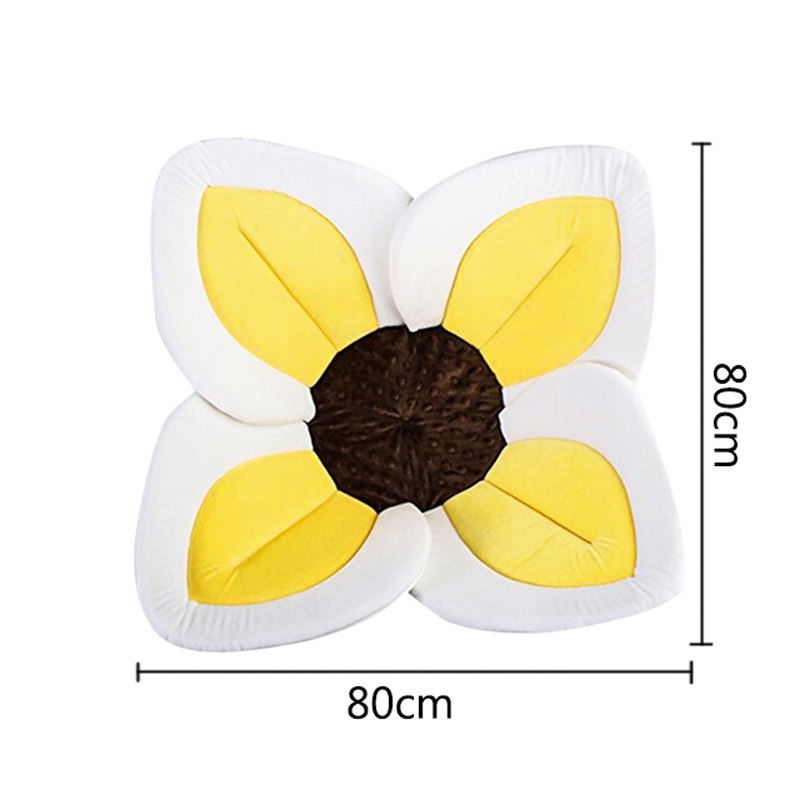 Blooming Flower Baby Bath Mat for Sink Newborn Support