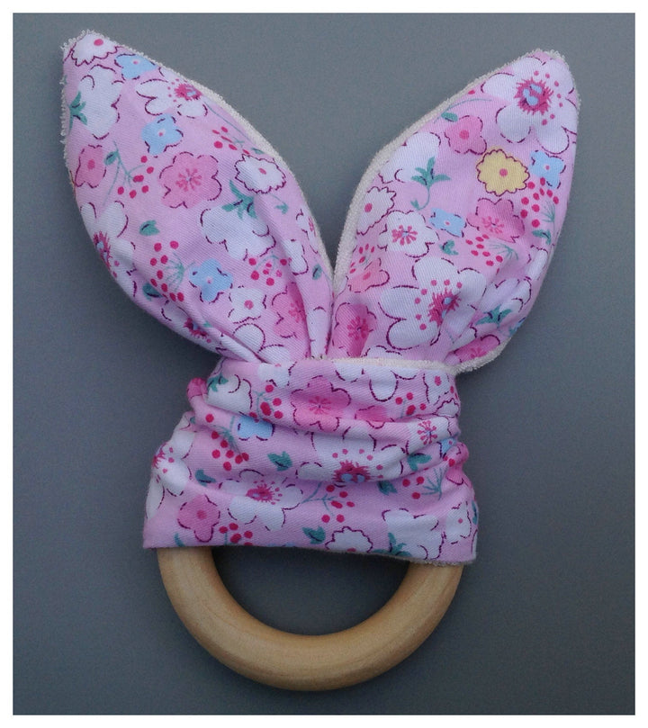 Baby Bunny Ear Teether for Gentle Teething Comfort