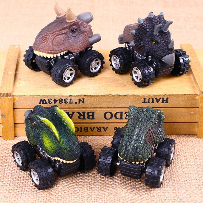 Pull-Back Dinosaur Car Toy for Screen-Free Racing Fun