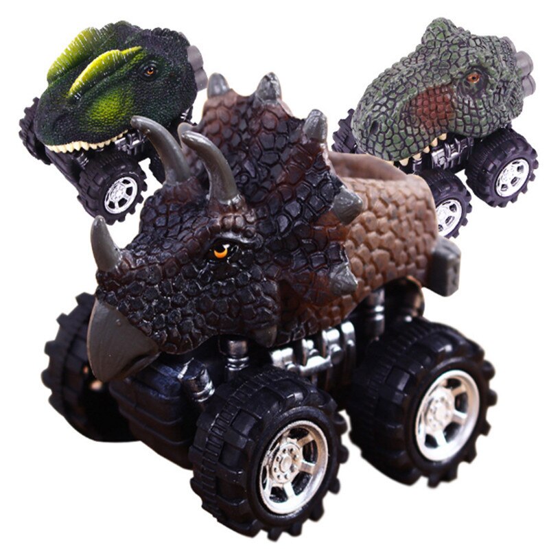 Pull-Back Dinosaur Car Toy for Screen-Free Racing Fun