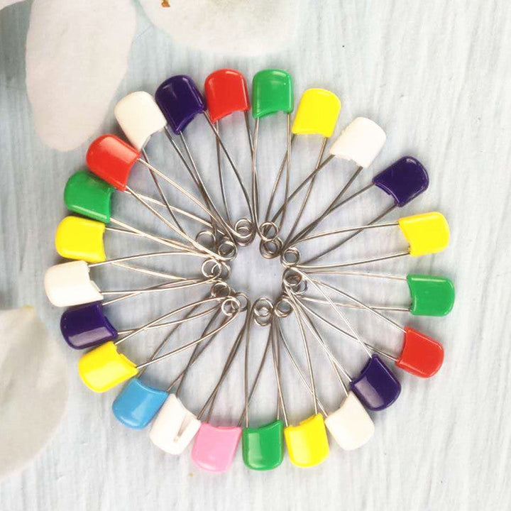 Baby Safety Pins with Covered Closures for Clothing Care