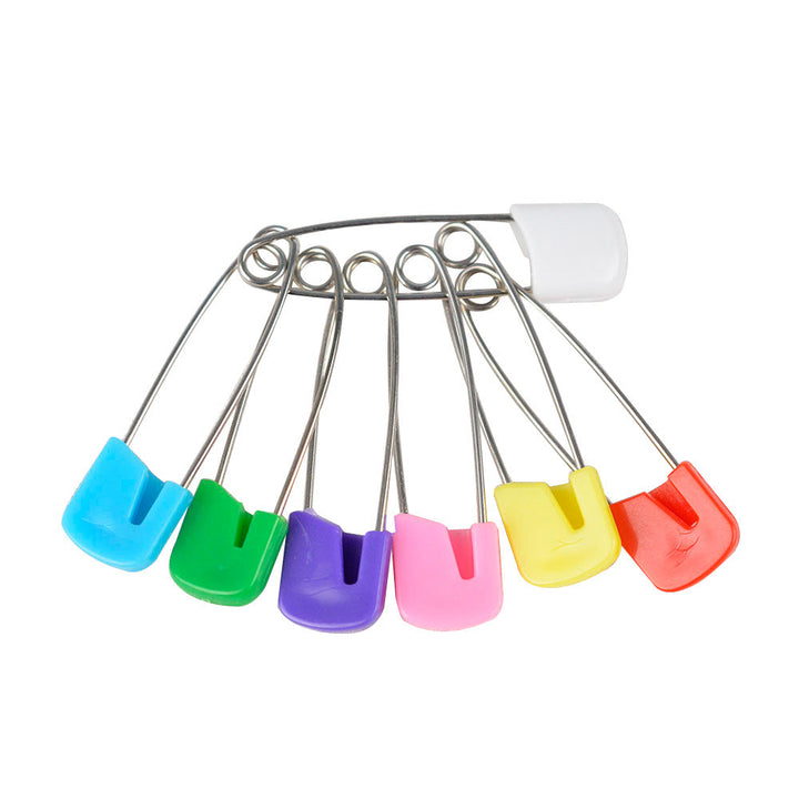 Baby Safety Pins with Covered Closures for Clothing Care