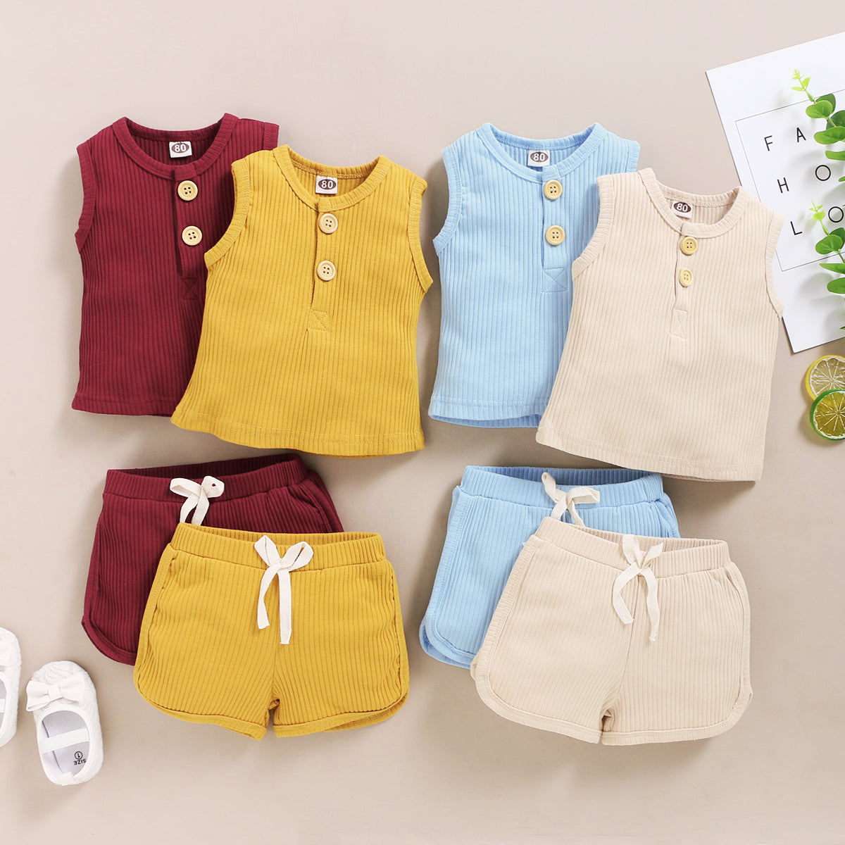Toddler Vest and Shorts Set for Easy Summer Outfits