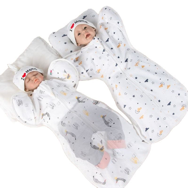 Baby Cotton Sleeping Bag for Covered Sleep Comfort