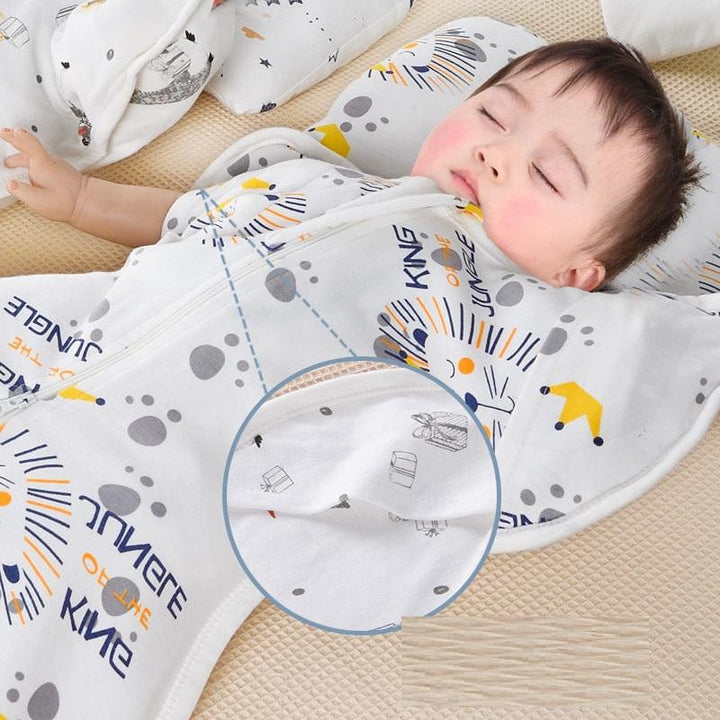 Baby Cotton Sleeping Bag for Covered Sleep Comfort