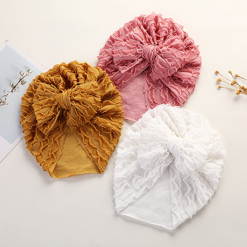 Baby Bow Cap | Stretchy Charm for Everyday Outfits