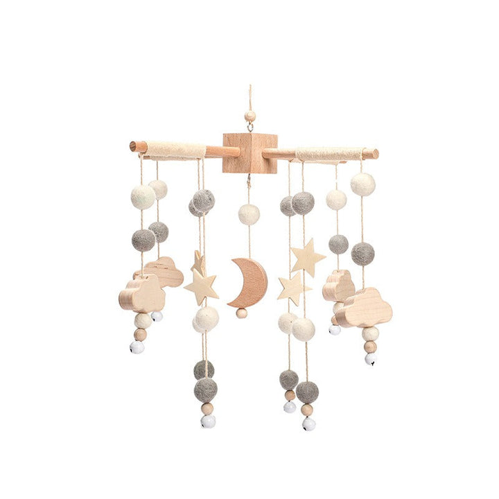 Wooden Baby Crib Mobile for Calming Nursery Decor