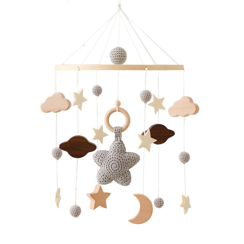 Wooden Baby Crib Mobile for Calming Nursery Decor