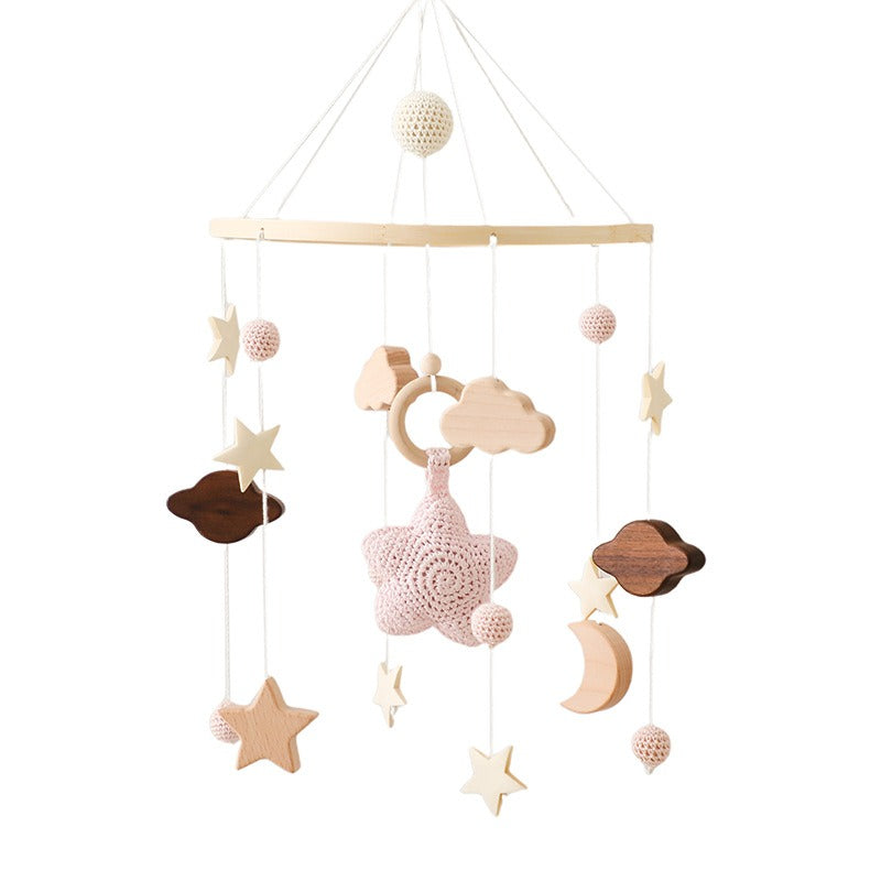 Wooden Baby Crib Mobile for Calming Nursery Decor