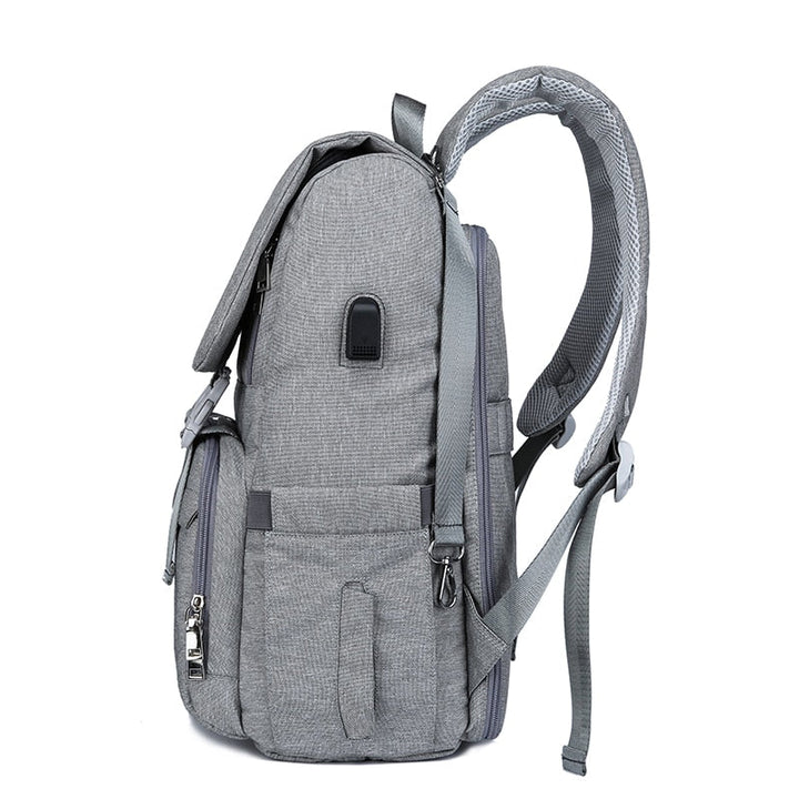 Large Diaper Bag Backpack With USB Charging Access