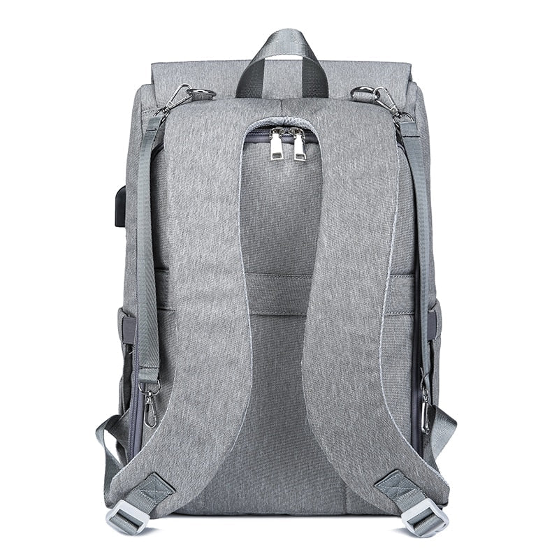 Large Diaper Bag Backpack With USB Charging Access
