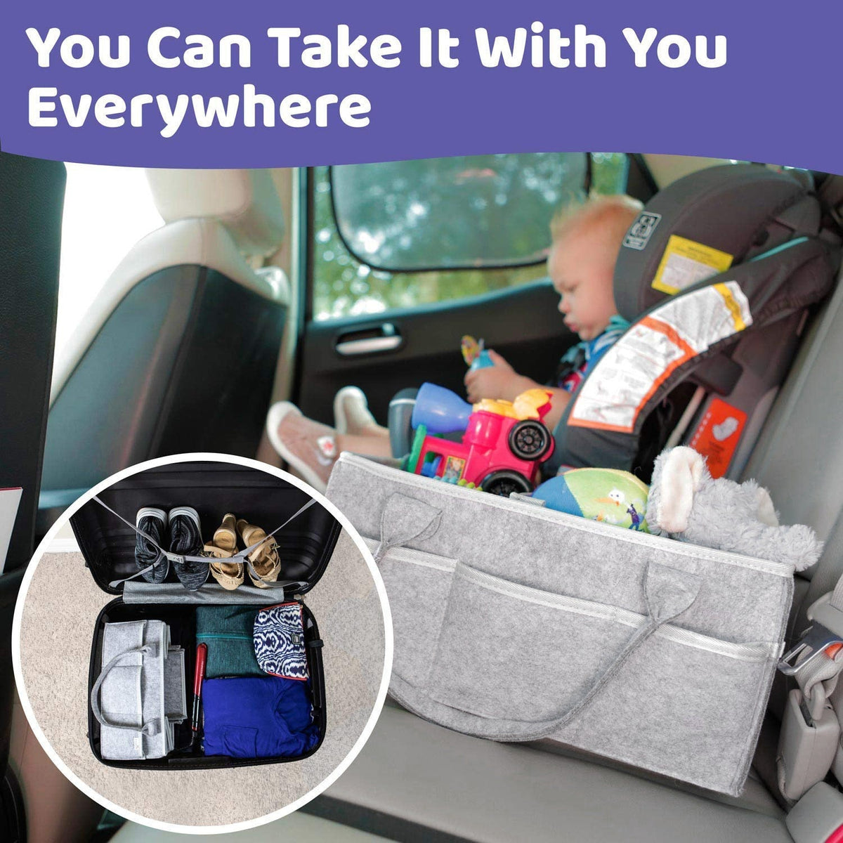 Baby Diaper Caddy Organizer for Easy Nursery Access