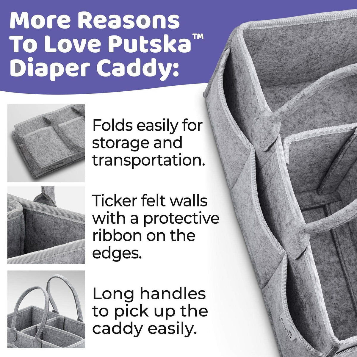 Baby Diaper Caddy Organizer for Easy Nursery Access