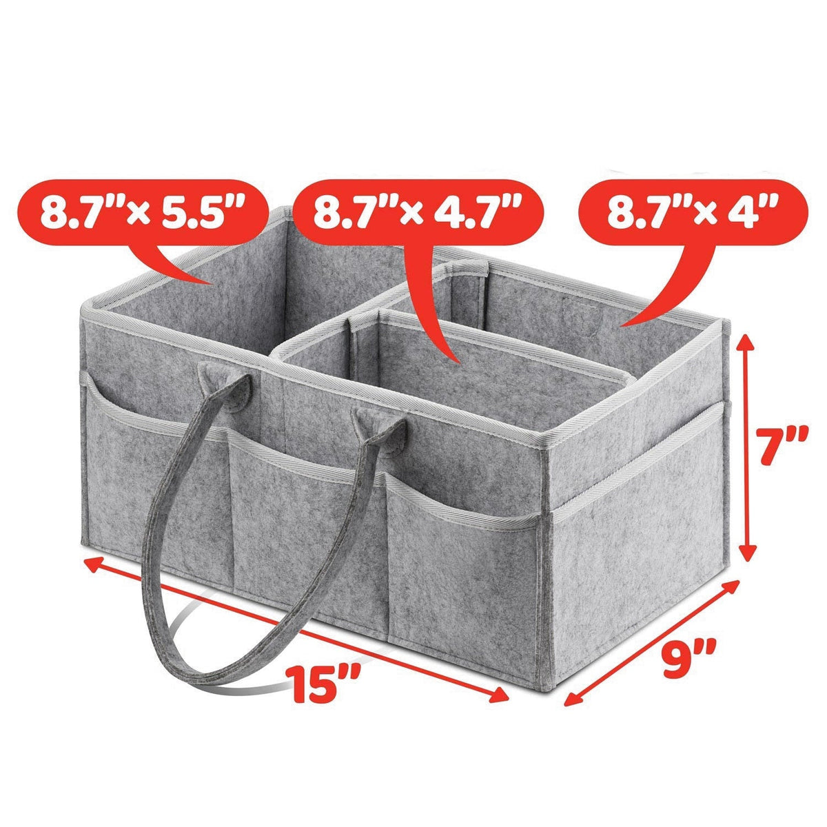 Baby Diaper Caddy Organizer for Easy Nursery Access