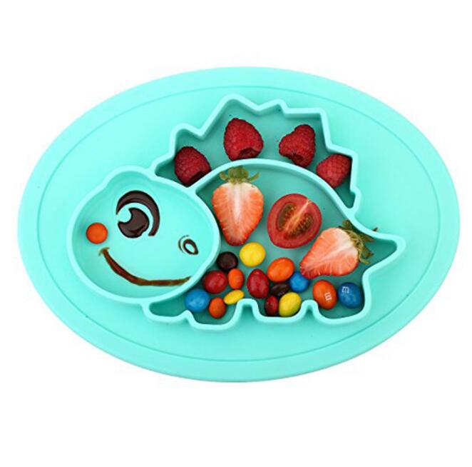 Silicone Divided Toddler Plate for Tidy, Happy Meals