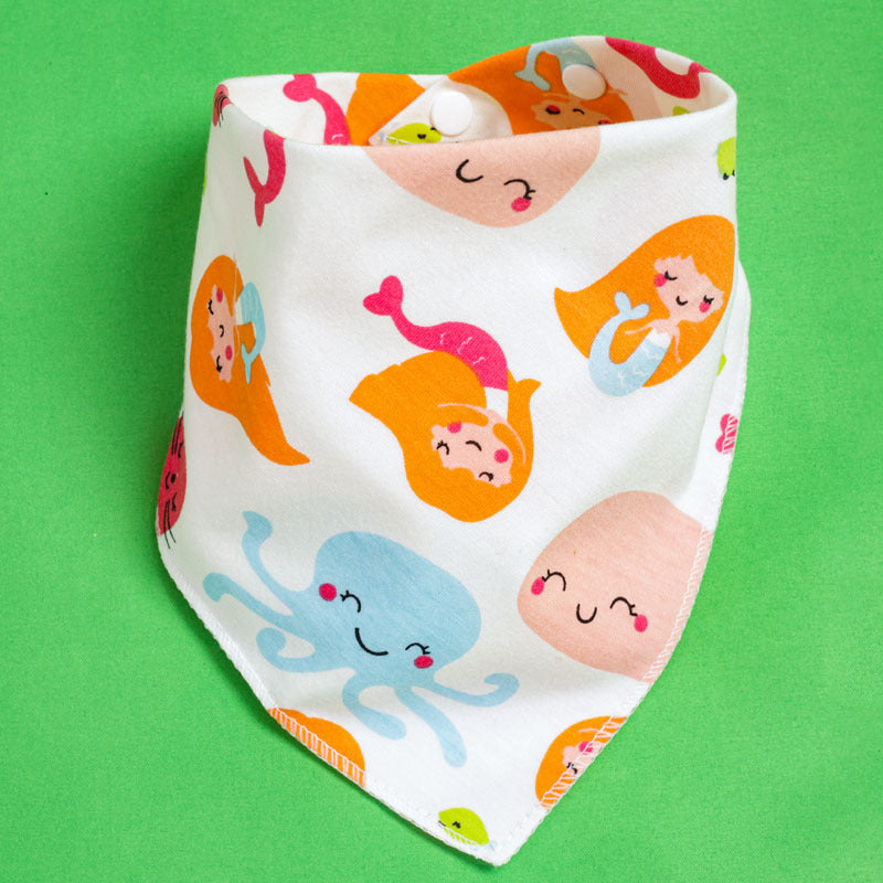 Baby Triangle Drool Bib with Snap Closure, Set