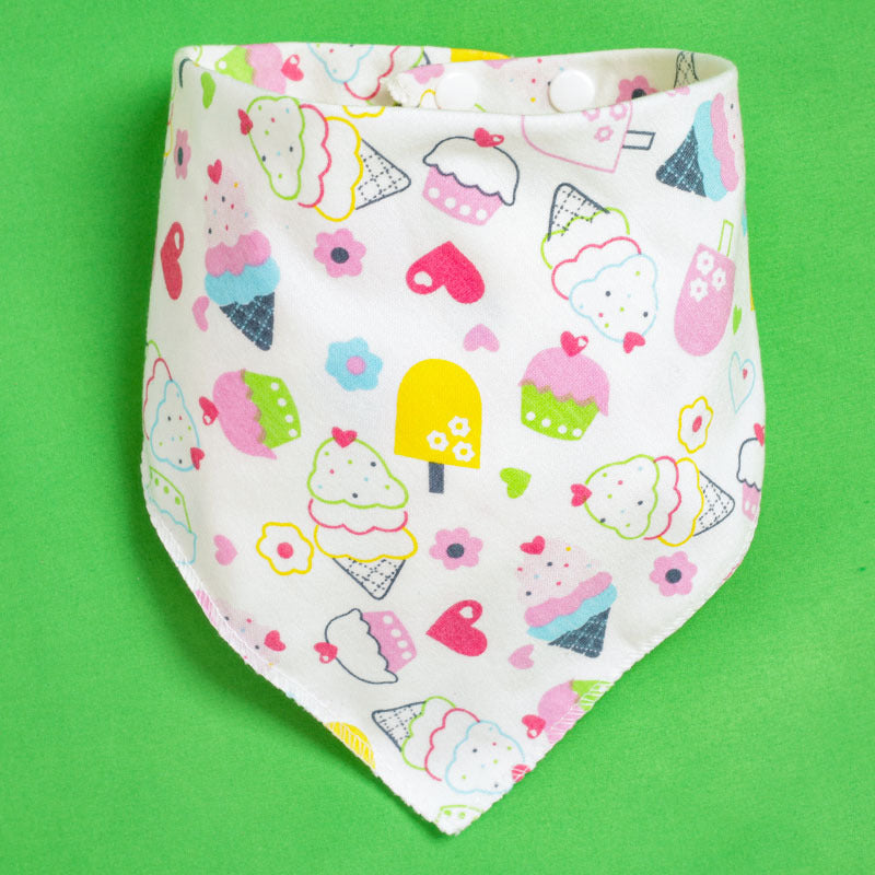 Baby Triangle Bibs - Double-Layer Drool Protection