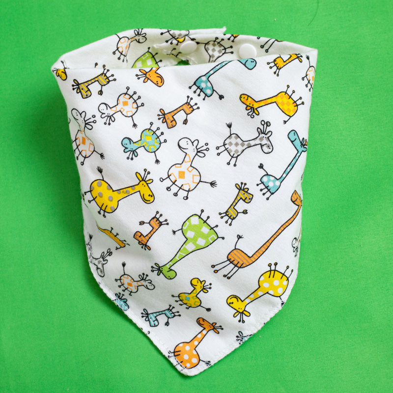Baby Triangle Drool Bib with Snap Closure, Set