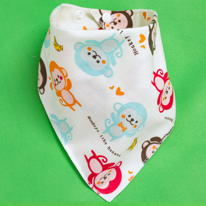 Baby Triangle Drool Bib with Snap Closure, Set