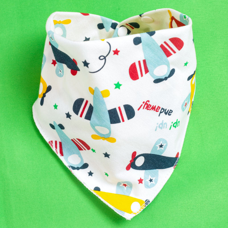 Baby Triangle Drool Bib with Snap Closure, Set