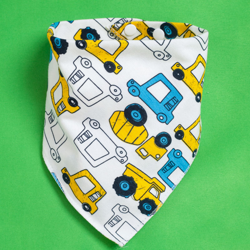 Baby Triangle Drool Bib with Snap Closure, Set