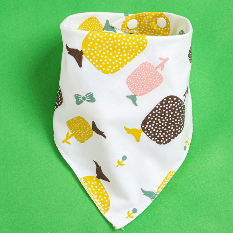 Baby Triangle Drool Bib with Snap Closure, Set