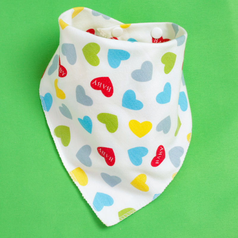 Baby Triangle Drool Bib with Snap Closure, Set