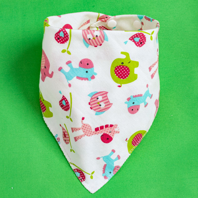 Baby Triangle Bibs - Double-Layer Drool Protection