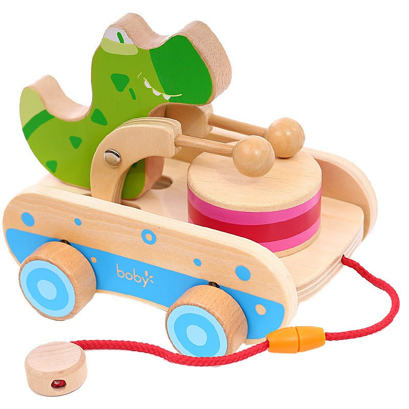 Wooden Pull-Along Toy for Active Early Learning Play