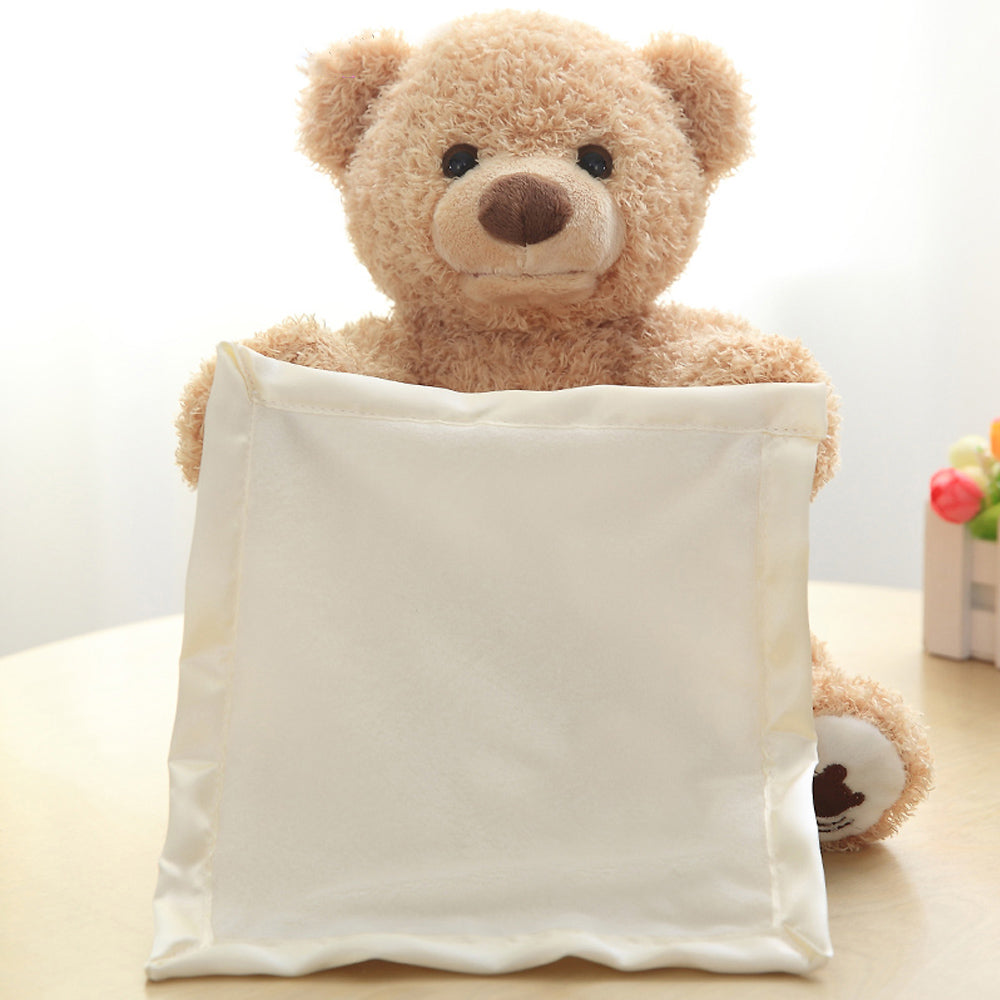 Interactive Peekaboo Teddy Bear for Screen-Free Fun