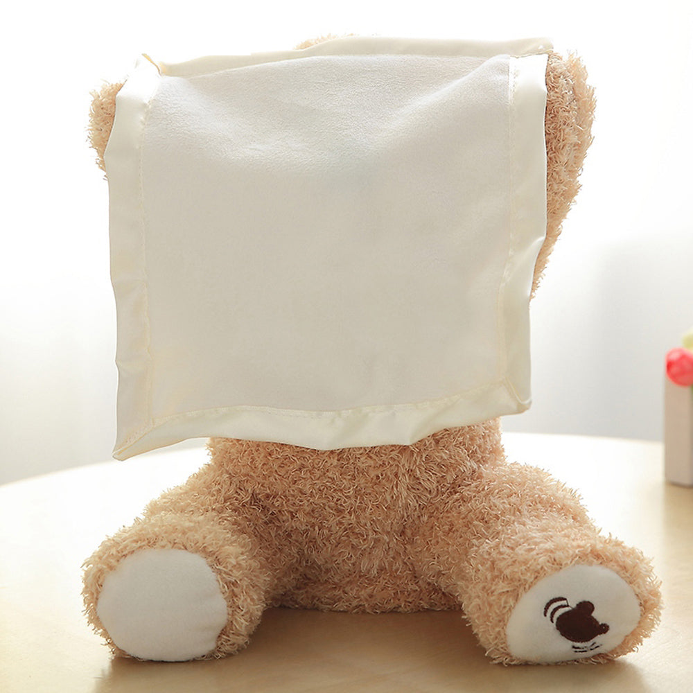 Interactive Peekaboo Teddy Bear for Screen-Free Fun