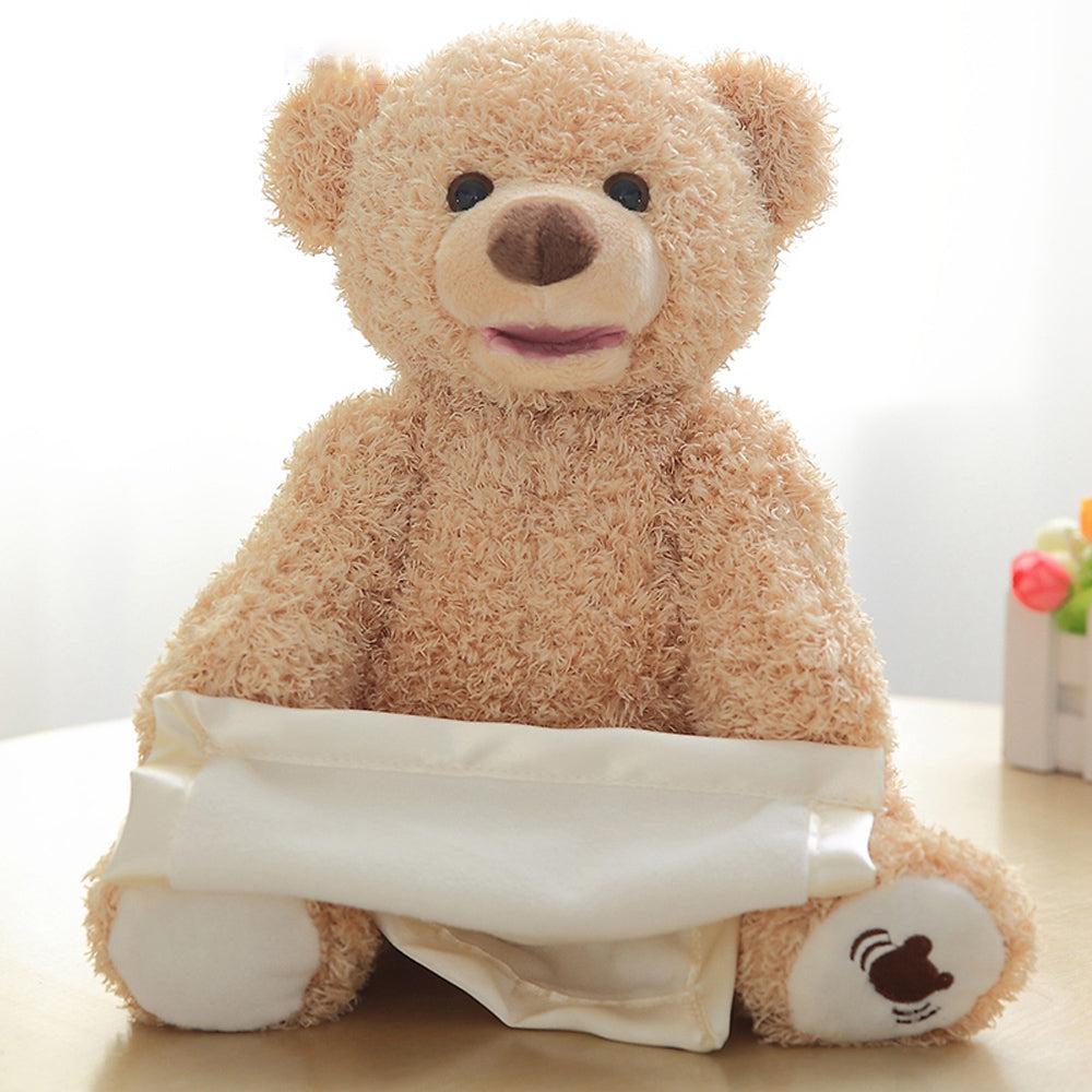 Interactive Peekaboo Teddy Bear for Screen-Free Fun
