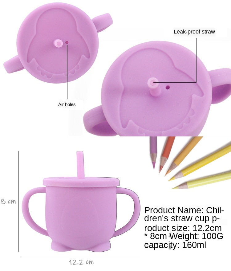 Toddler Silicone Sippy Cup for Independent Drinking