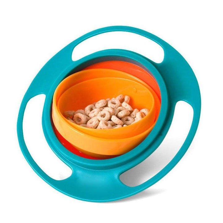 Gyro Baby Bowl for Easier Spill-Resistant Self-Feeding