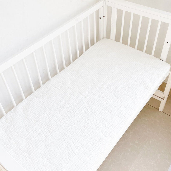 Baby Quilted Fitted Sheet With Celestial Embroidery