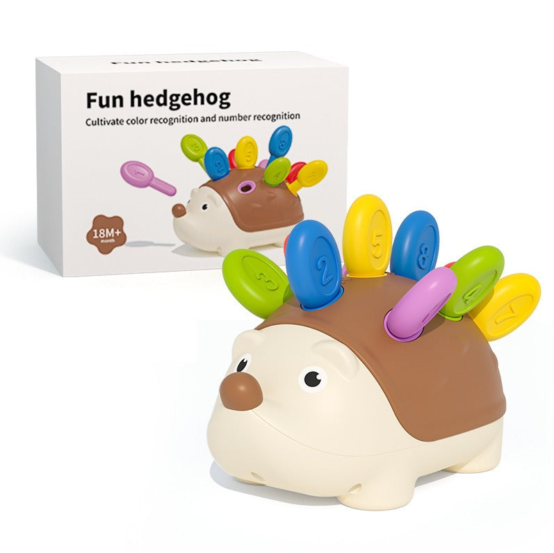 Hedgehog Matching Puzzle Toy for Fine-Motor Skills