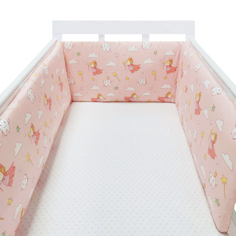Baby Bed Fence With Soft Full-Length Fall Protection