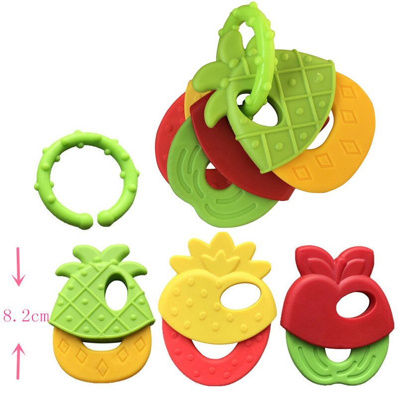 Baby Fruit Teether Toy for Gentle Gum Relief & Grip