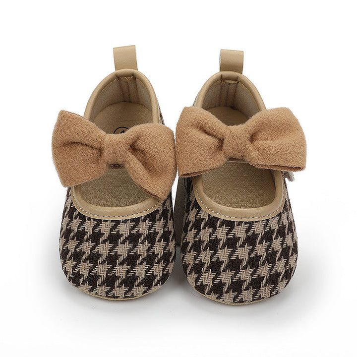 Baby Girl Shoes With Grippy Rubber Sole For Indoor Wear