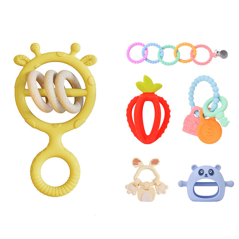 Silicone Baby Teether Ring for Soothing Sore Gums Daily