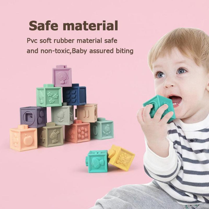 Baby Sensory Blocks for Teething, Stacking and Learning