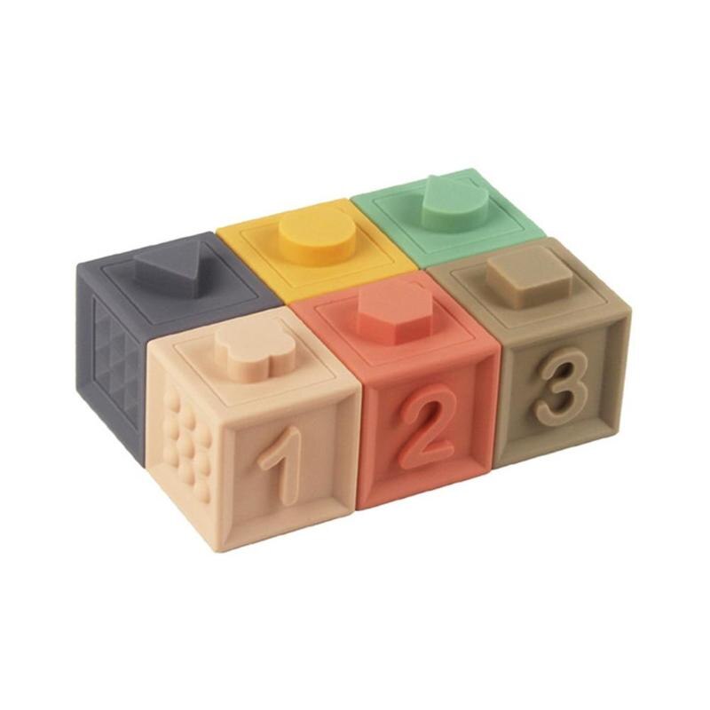 Baby Sensory Blocks for Teething, Stacking and Learning