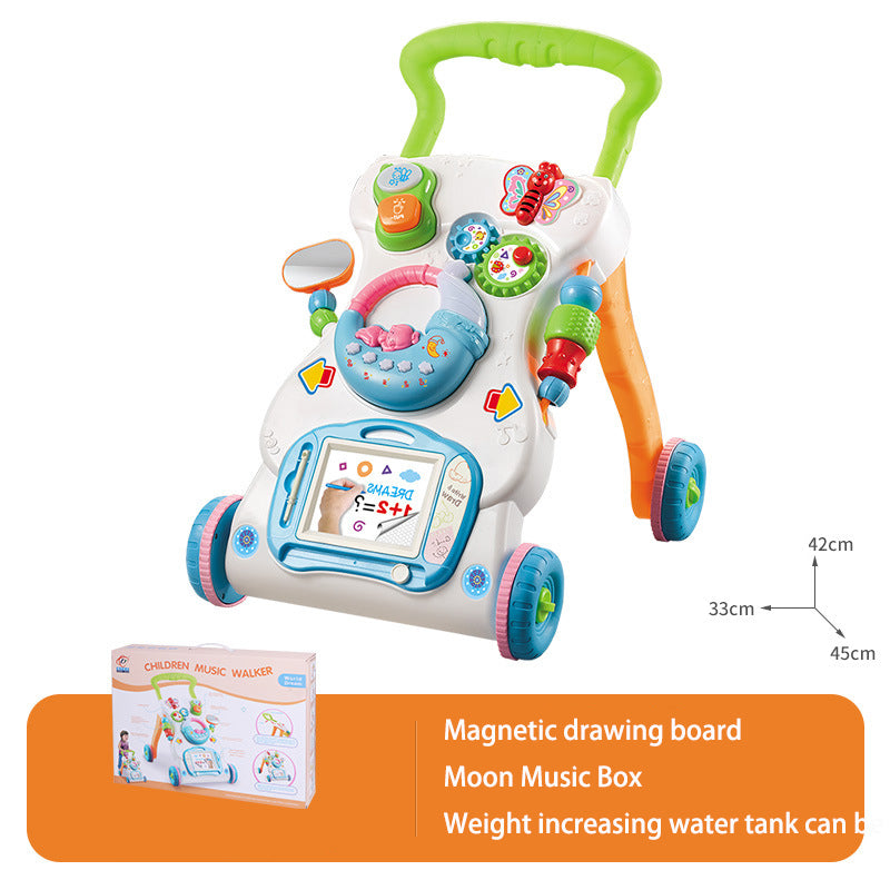 Baby Push Walker with Musical Learning Activity Panel