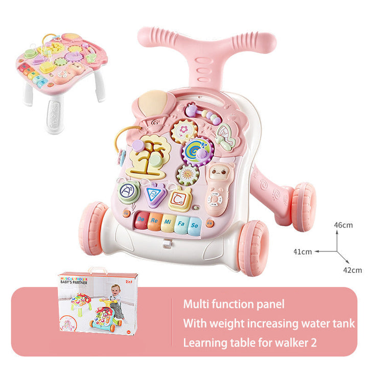 Baby Push Walker with Musical Learning Activity Panel