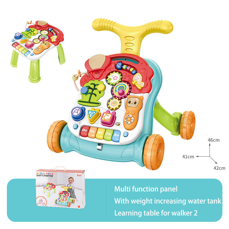 Baby Push Walker with Musical Learning Activity Panel
